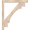 Ekena Millwork Merced Block Smooth Bracket w/ Offset Brace, Douglas Fir, 5 1/2"W x 42"D x 48"H BKT0604X42X48MRC05SDF - alternate 2